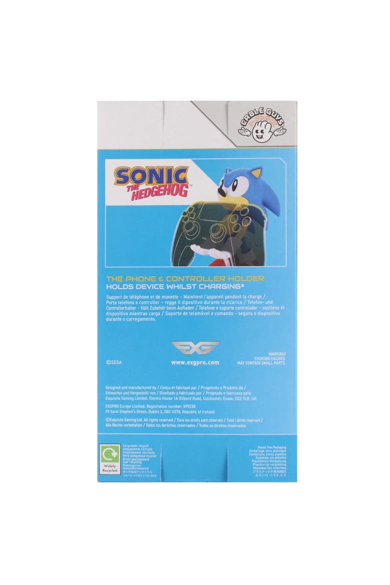 Sonic the Hedgehog Mobile Phone & Gaming Controller Holder, Alternate, color, Multicolored