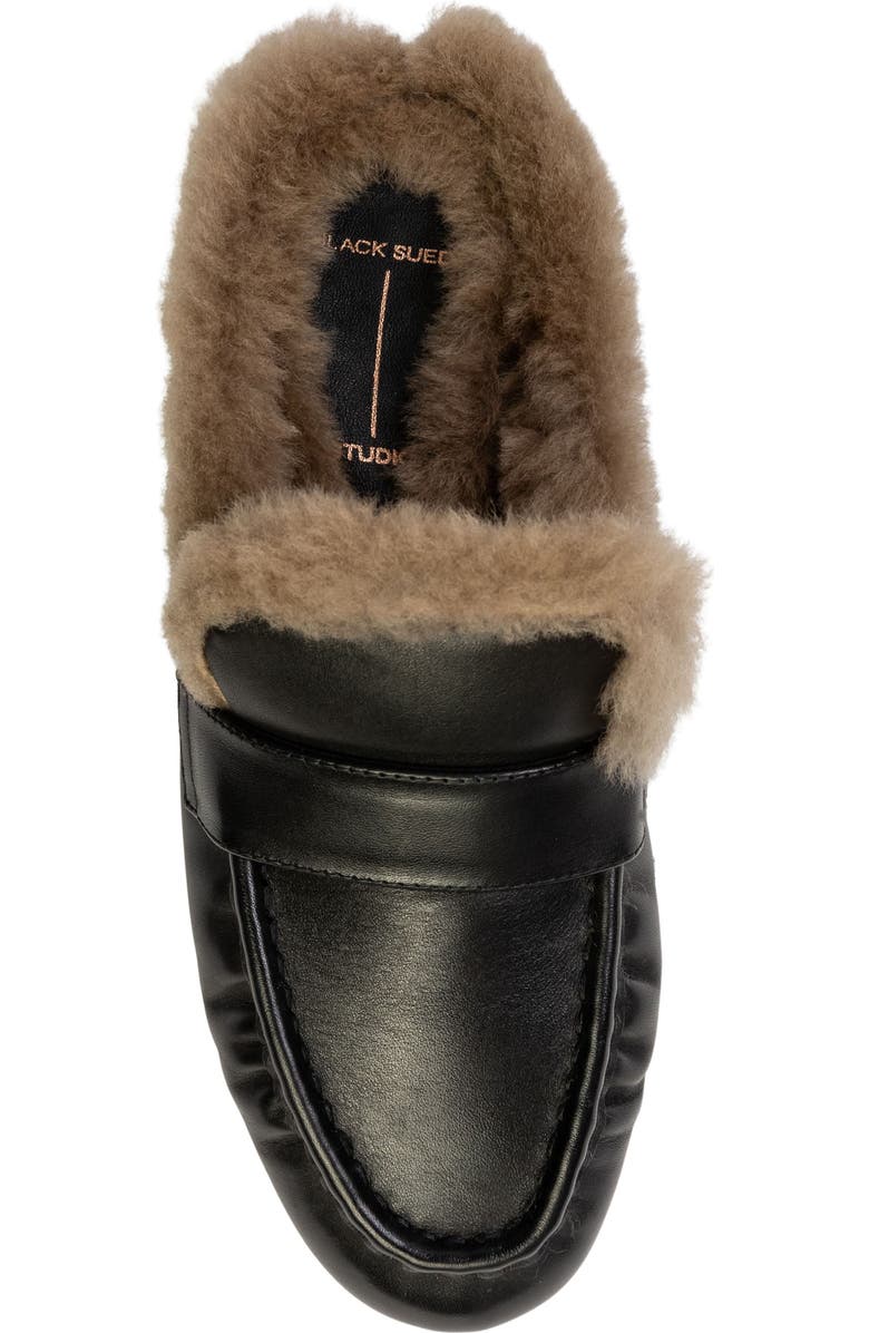 BLACK SUEDE STUDIO Theo Backless Loafer, Alternate, color,