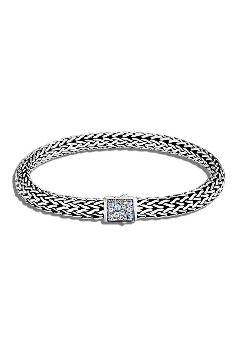 Classic Chain Reversible 6.5mm Bracelet, Main, color, METALLIC SILVER
