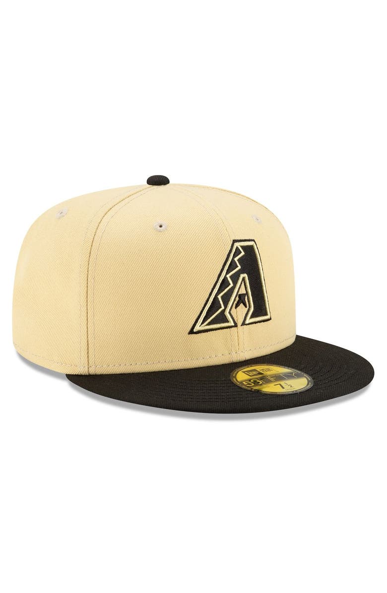 New Era Men's New Era Sand/Black Arizona Diamondbacks 2021 City Connect 59FIFTY Fitted Hat, Alternate, color, Gold