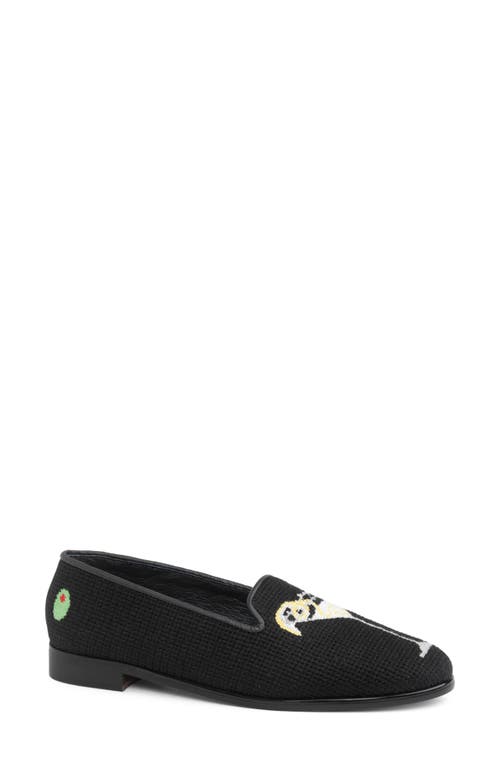 ByPaige Needlepoint Loafer in Black /Black 