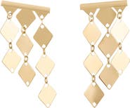 LANA 14K Gold Laser Miami Bar Ear Crawlers