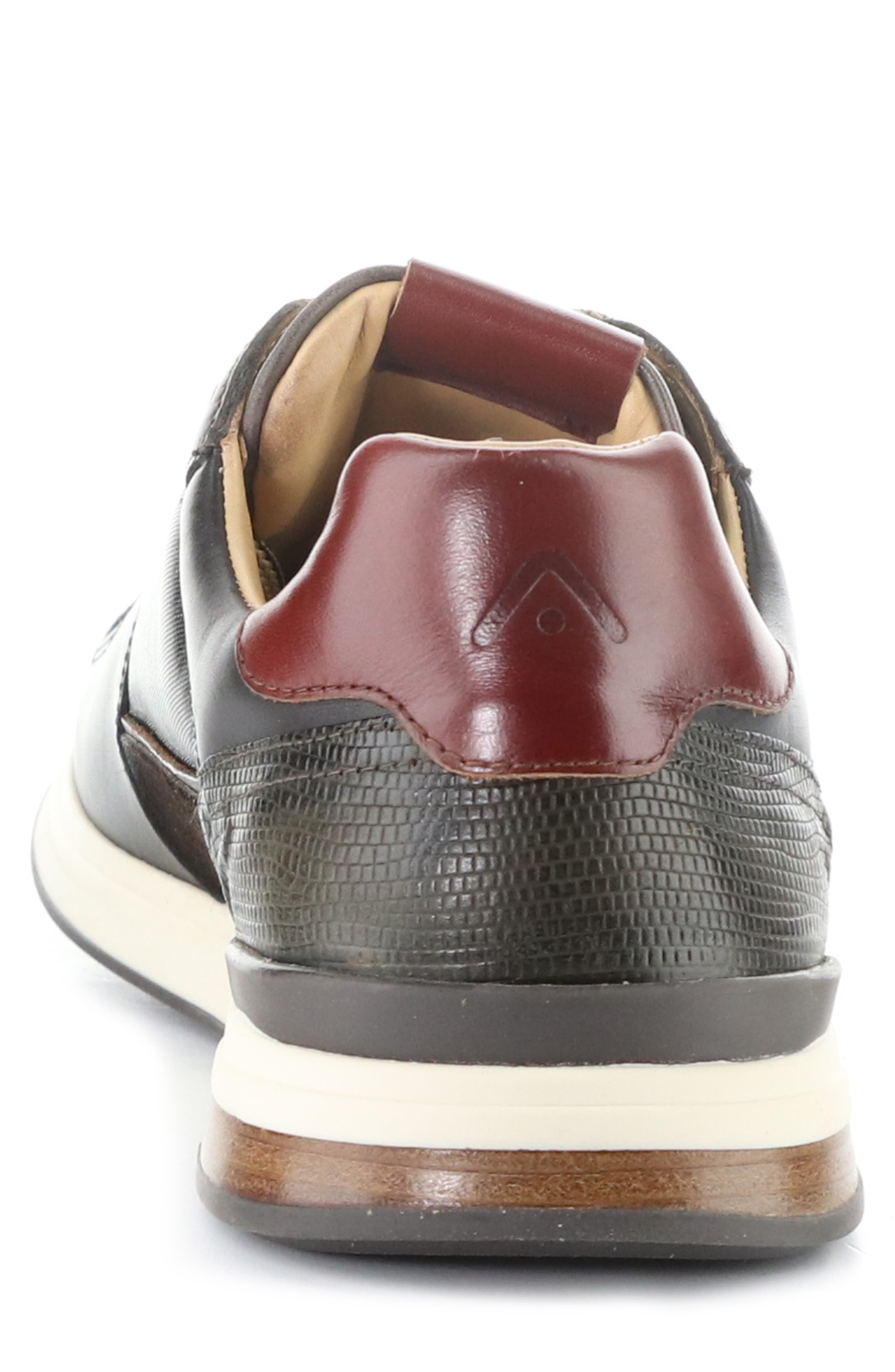 Ambitious Mixed Leather Lace-Up Sneaker, Alternate, color, Combi Leather