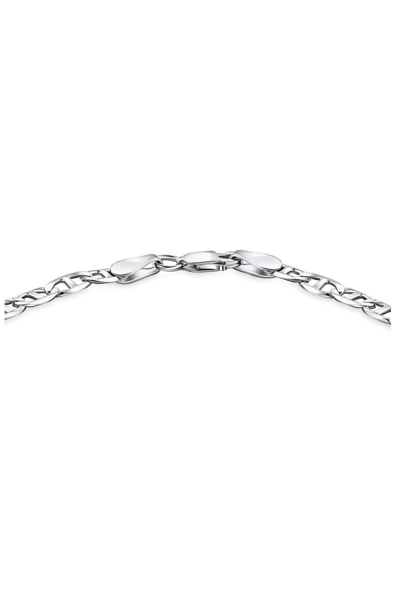 Flat Mariner Chain Necklace, Alternate, color, SILVER