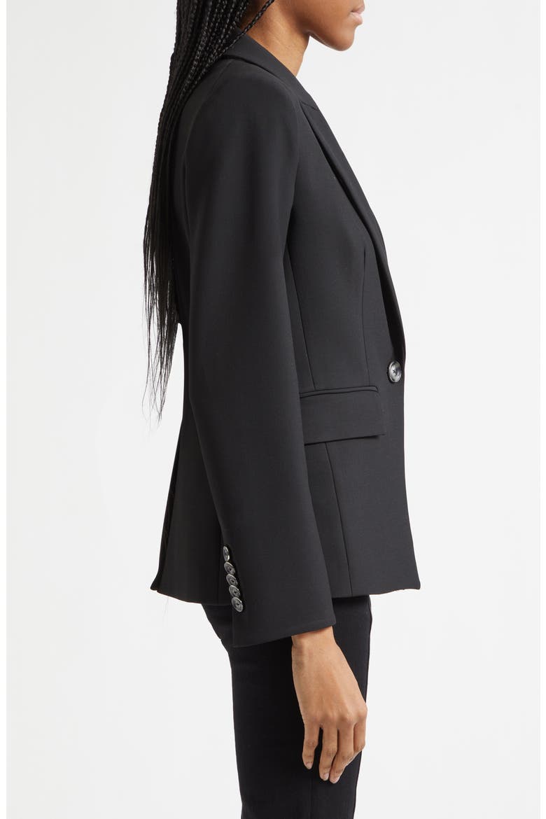 Miller Stretch Crepe Dickey Jacket, Alternate, color, BLACK