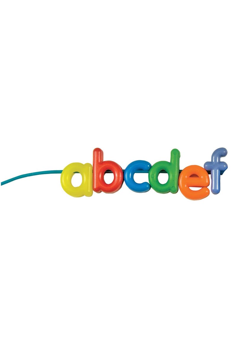Lower Case Lacing Letter Beads - 288 Pieces, Alternate, color, Multicolored