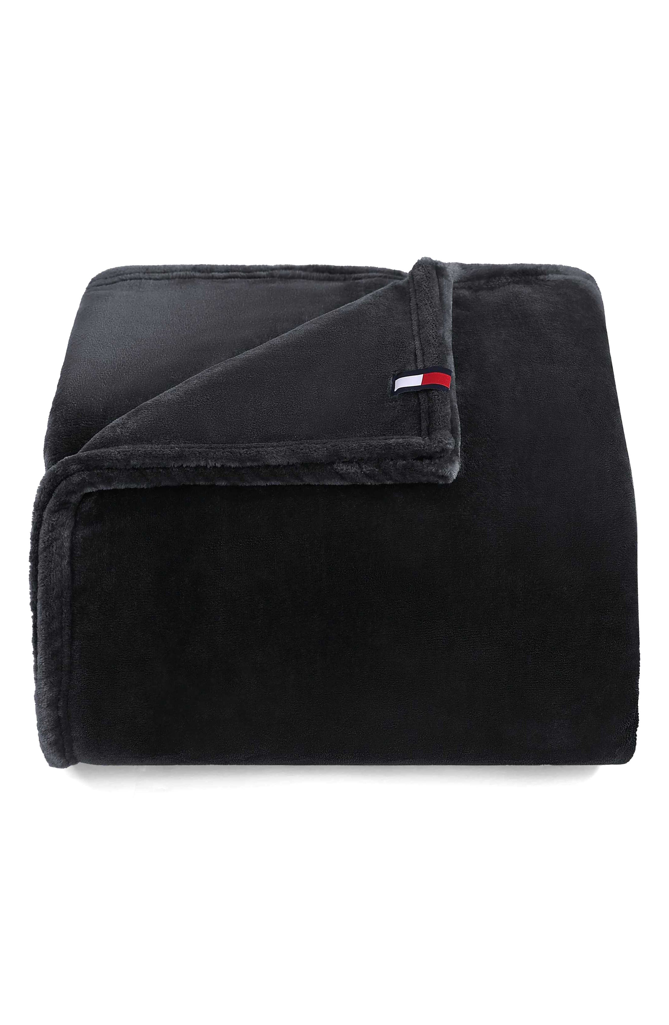 Tommy Hilfiger Plush Throw Blanket