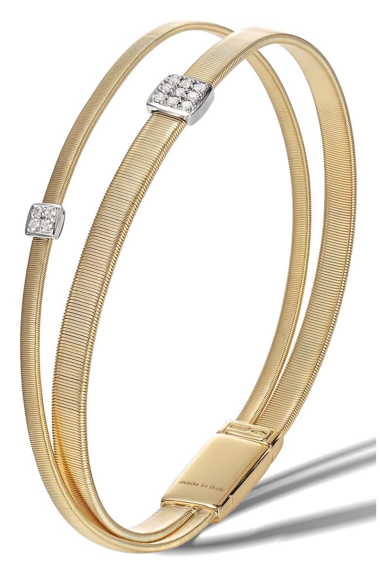 Masai Crossover Diamond Bracelet, Main, color, YELLOW GOLD