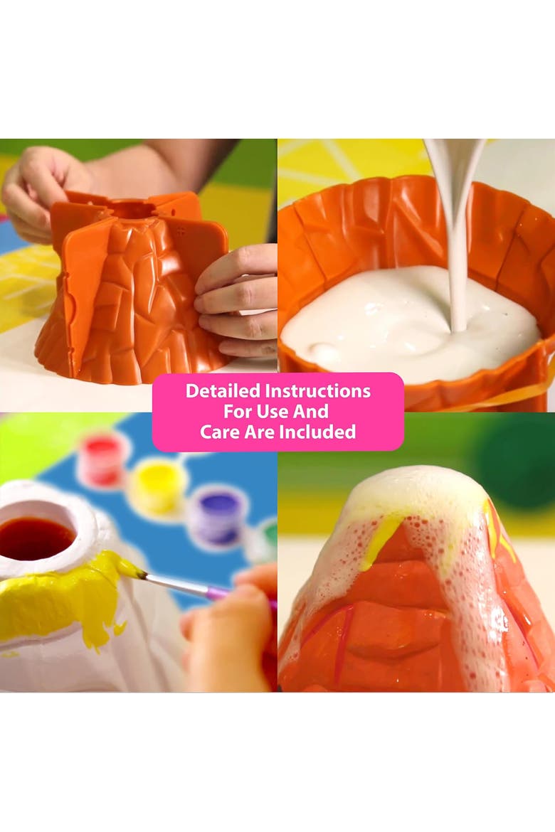 KidzLabs Volcano Making Kit, DIY Science Simulated Eruption Kit, Kids 8+, Alternate, color, Multicolored