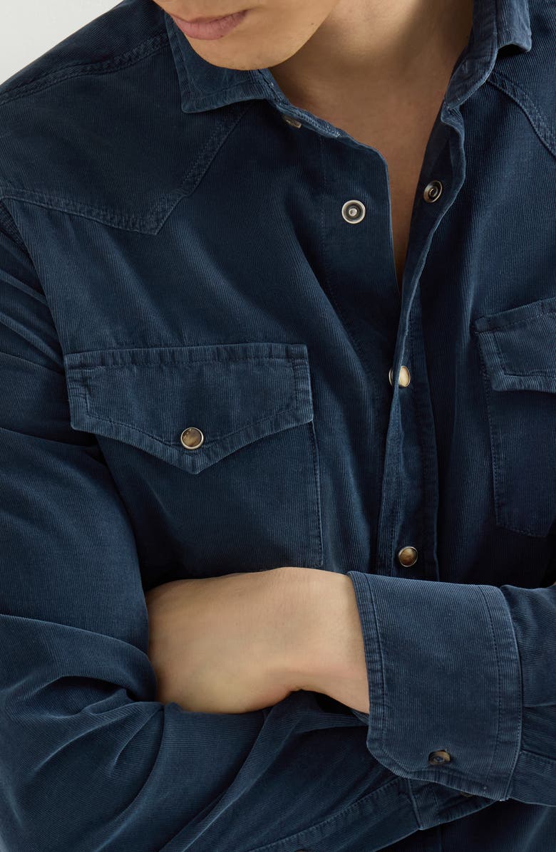 Brunello Cucinelli Corduroy shirt, Alternate, color, Blue
