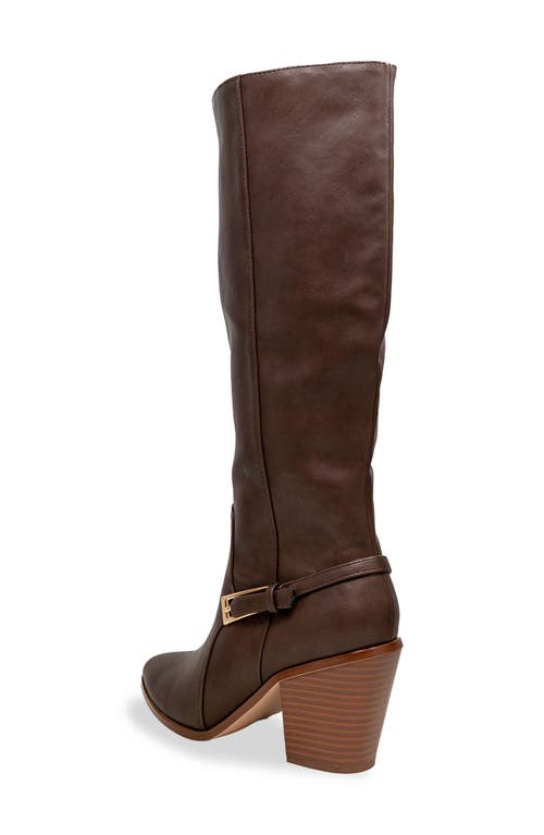 Chase & Chloe Chase And Chloe Slouch Knee High Boot In Brown