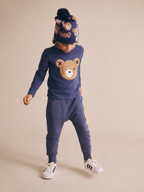 Huxbaby Furry Huxbear Longsleeve Top In Blue