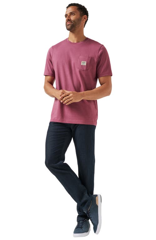Travismathew Beach Logo Patch Pocket T-shirt In Purple