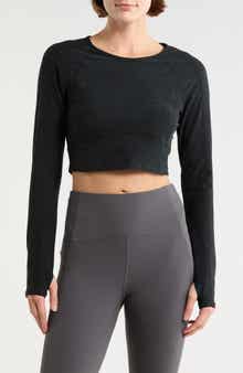 Beyond Yoga Space Dye Vitality Long Sleeve Crop Top