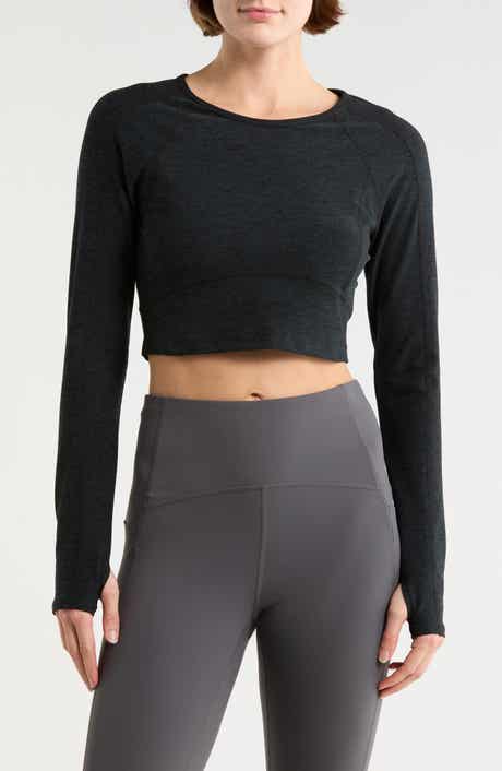Beyond Yoga Space Dye Vitality Long Sleeve Crop Top