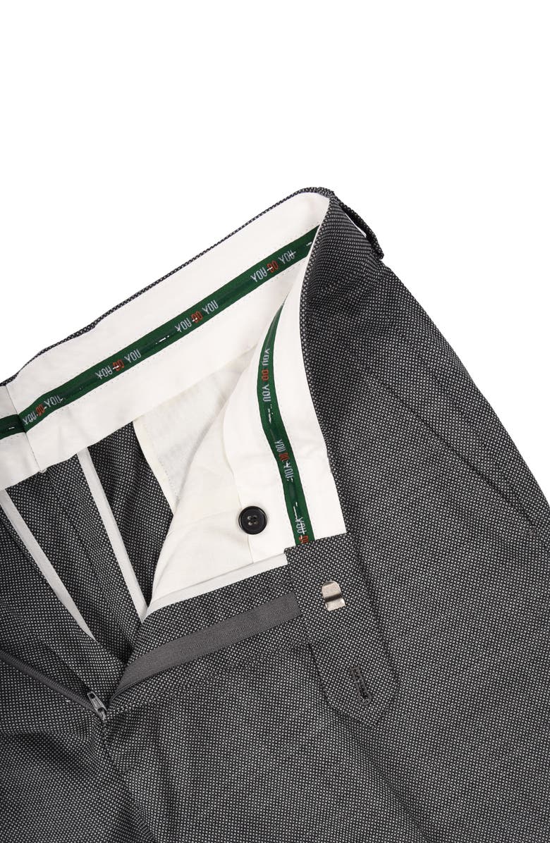CRICKETEER Birdseye Slim Fit Wool Blend Suit, Alternate, color, Grey