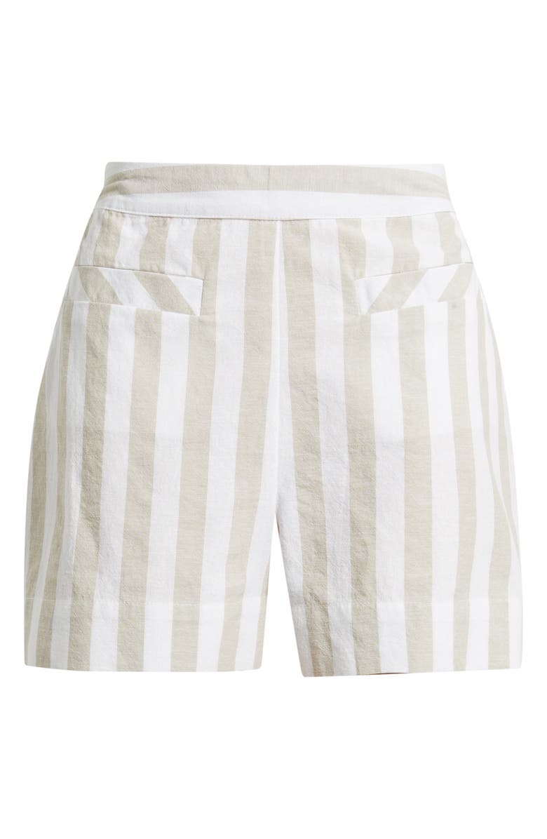 CITY BLUES Stripe Welt Pocket Shorts, Alternate, color, Sand