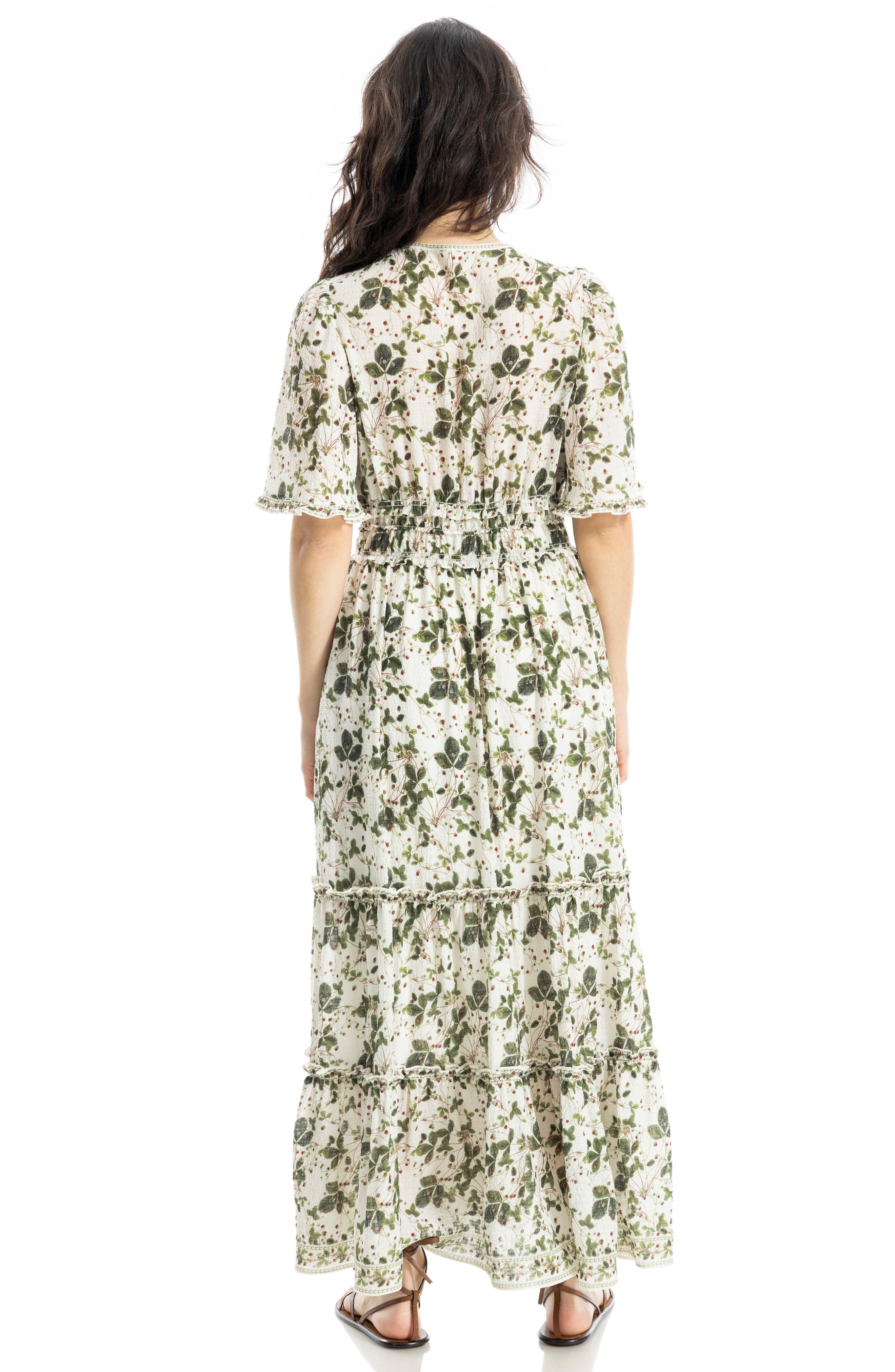 Ruffle Sleeve Tiered Maxi Dress - image 2