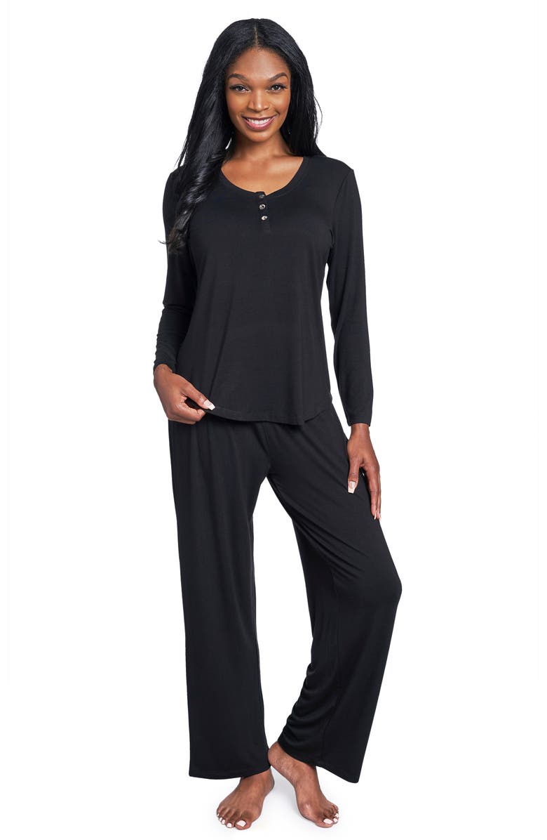 Everly Grey Laina Jersey Long Sleeve Maternity/Nursing Pajamas, Alternate, color,