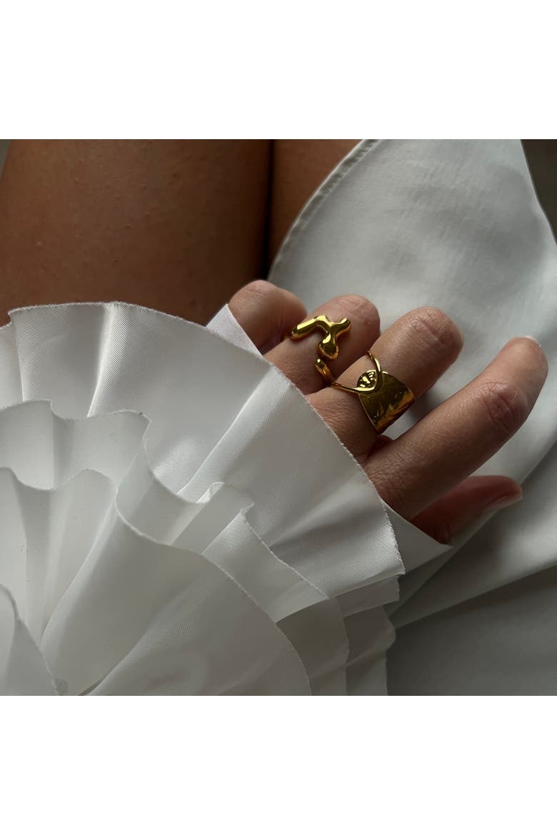 Fun Sculpted Ring, Alternate, color, Gold