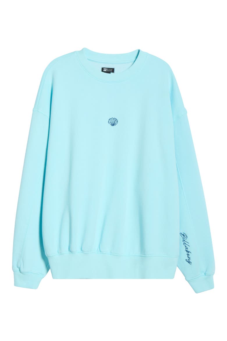 Sanibel Kendal Fleece Crewneck Sweatshirt, Alternate, color, POOL BLUE