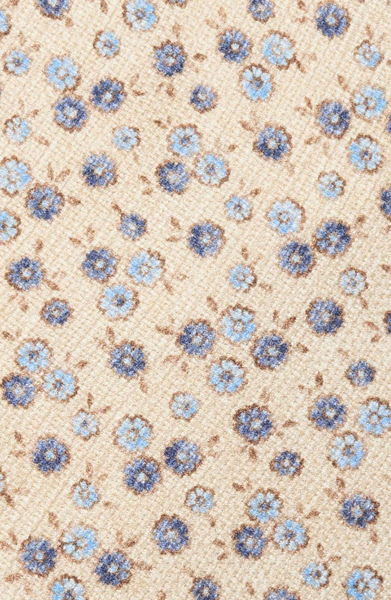 David Donahue Floral Silk Tie, Alternate, color, Sky