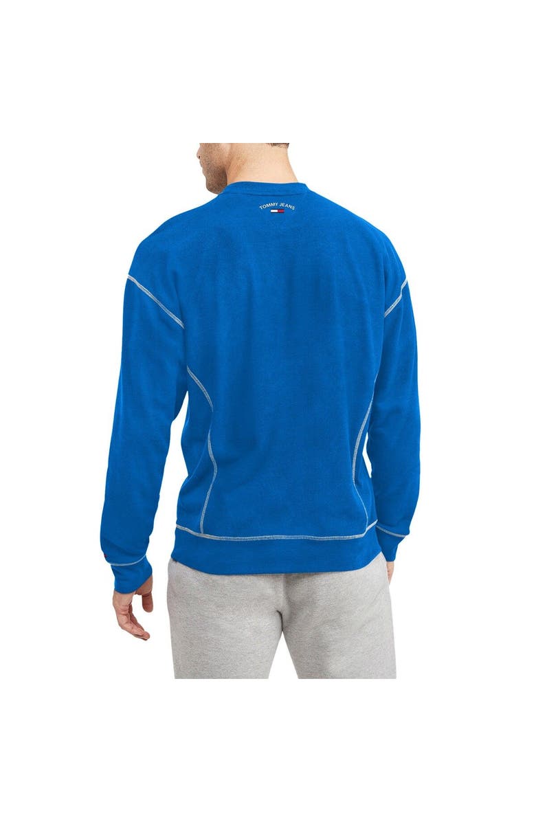 TOMMY JEANS Men's Tommy Jeans Blue Dallas Mavericks Peter French Terry Pullover Sweatshirt, Alternate, color, Blue
