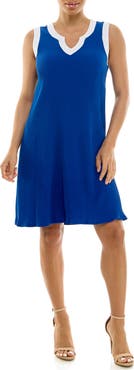 Nina Leonard Ribbed Sheath Dress