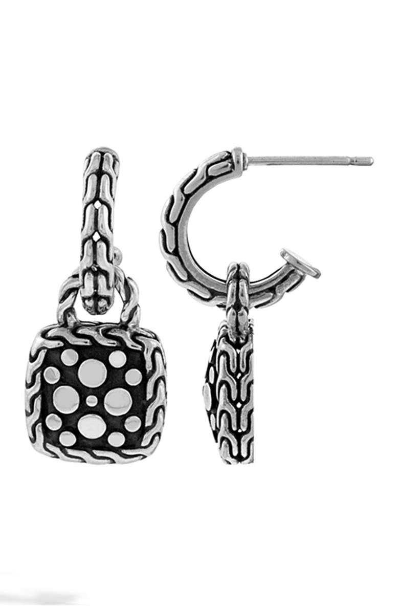 John Hardy Nuansa Square-Shaped Dot Drop Earrings, Main, color,