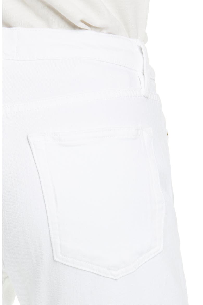 Le Hollywood High Waist Straight Leg Jeans, Alternate, color, BLANC