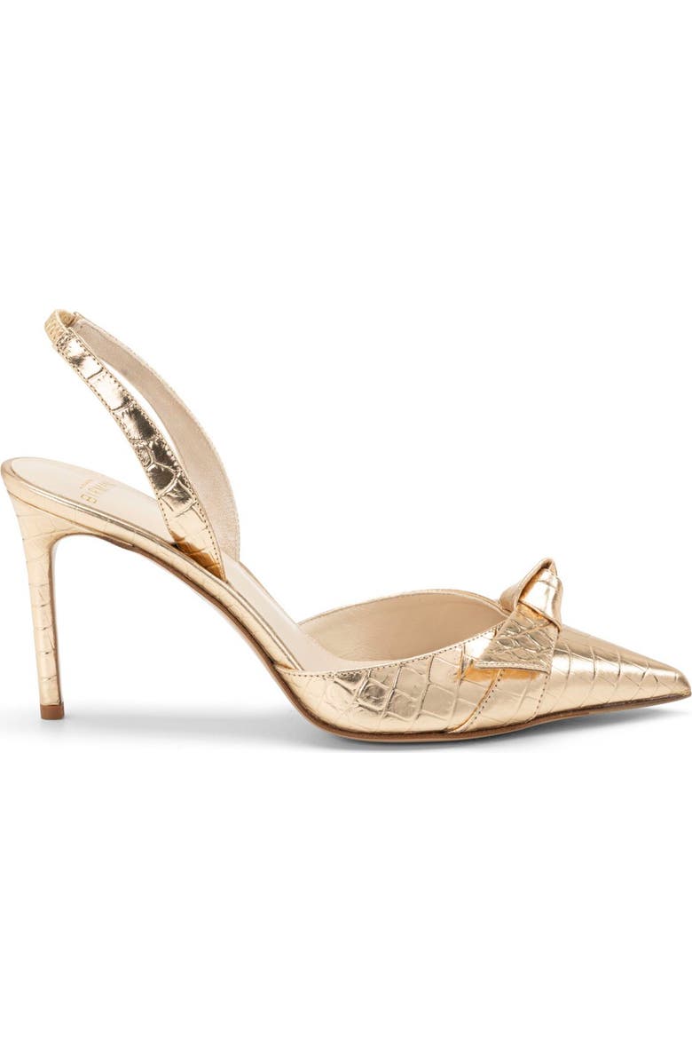 Alexandre Birman Clarita Croc Embossed Pointed Toe Slingback Pump, Alternate, color,