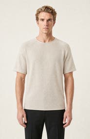 Modenaire Short Sleeve Raglan Knit Sweater
