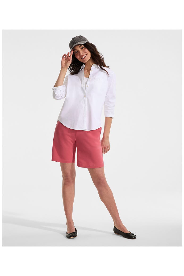 Plus Size  Sport Knit High Rise Shorts, Alternate, color, Soft Mojave Rose