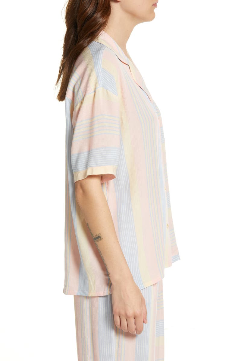 PJ Salvage Sunset Stripes Pajama Top, Alternate, color, 