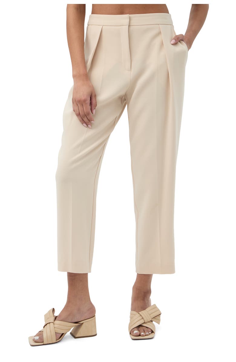 Trina Turk Larch Ankle Length Suiting Pant, Main, color, Poplar