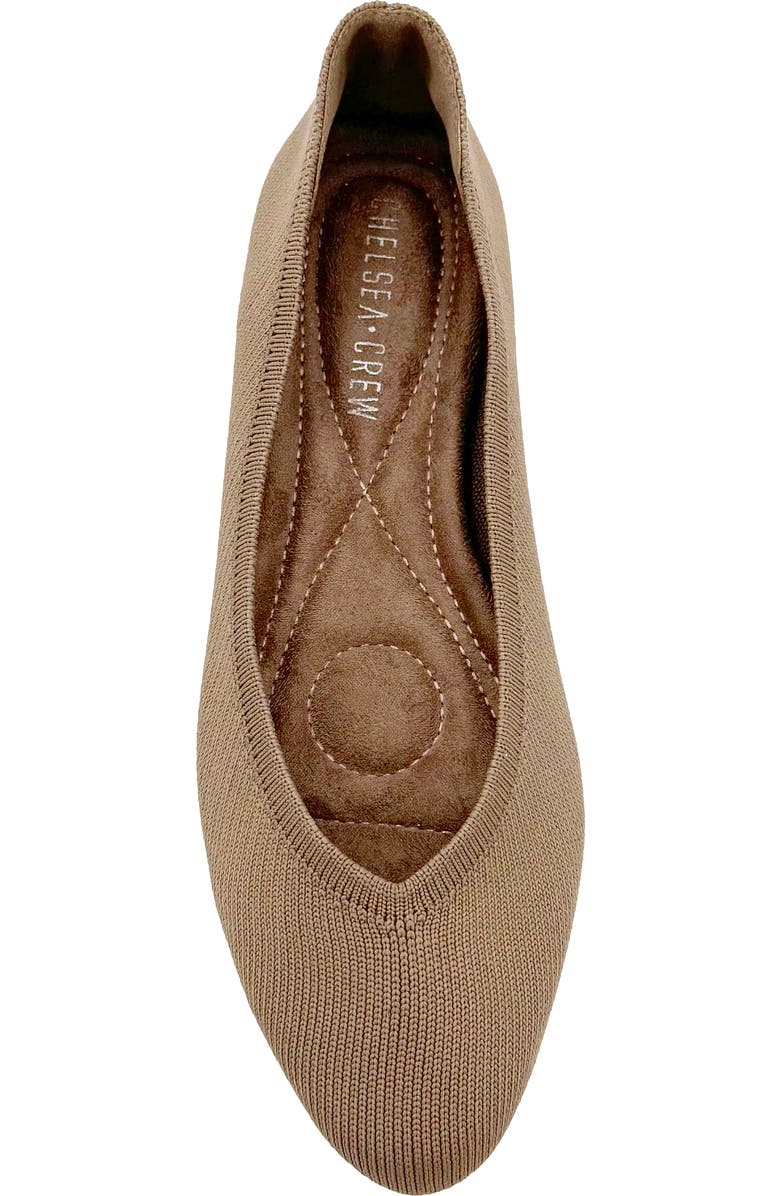 CHELSEA CREW Flight Knit Flat, Alternate, color, Taupe Knit