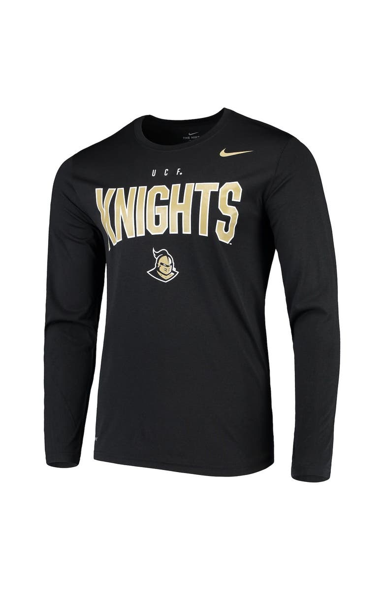 Nike Men's Nike Black UCF Knights Bowtie Arch Legend Long Sleeve Performance T-Shirt, Alternate, color,