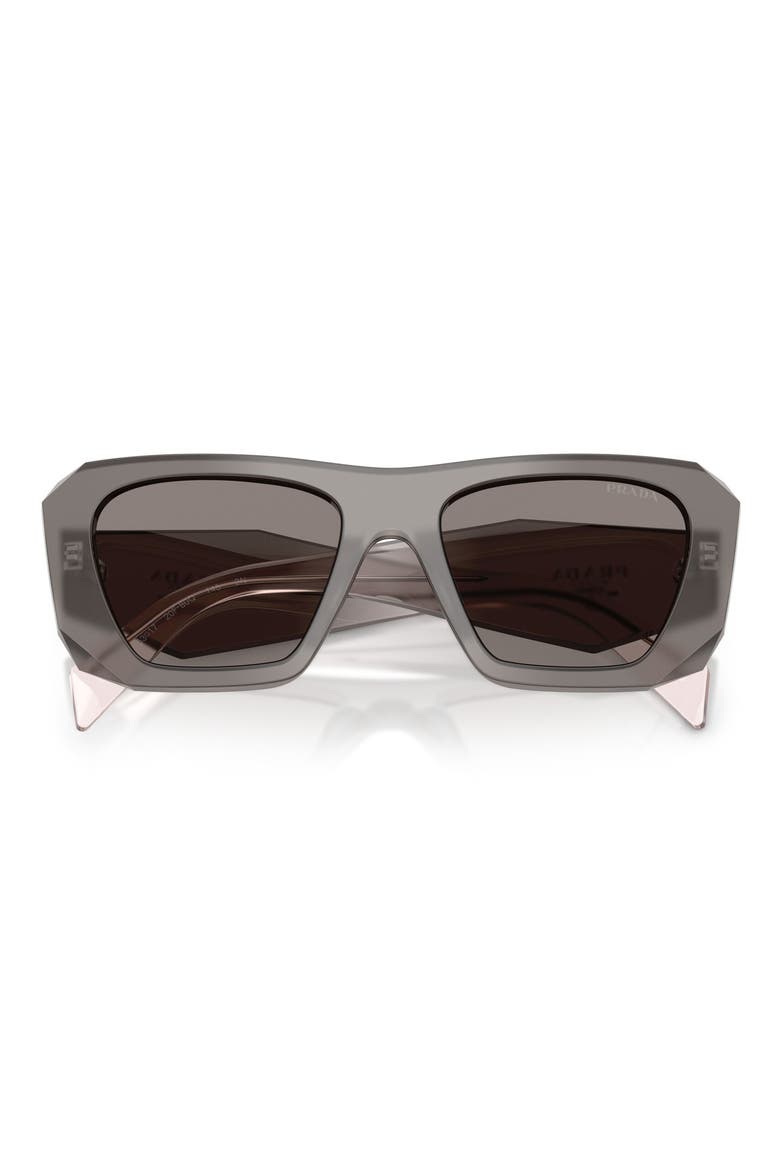 53mm Square Sunglasses, Alternate, color, GREY / DARK GREY