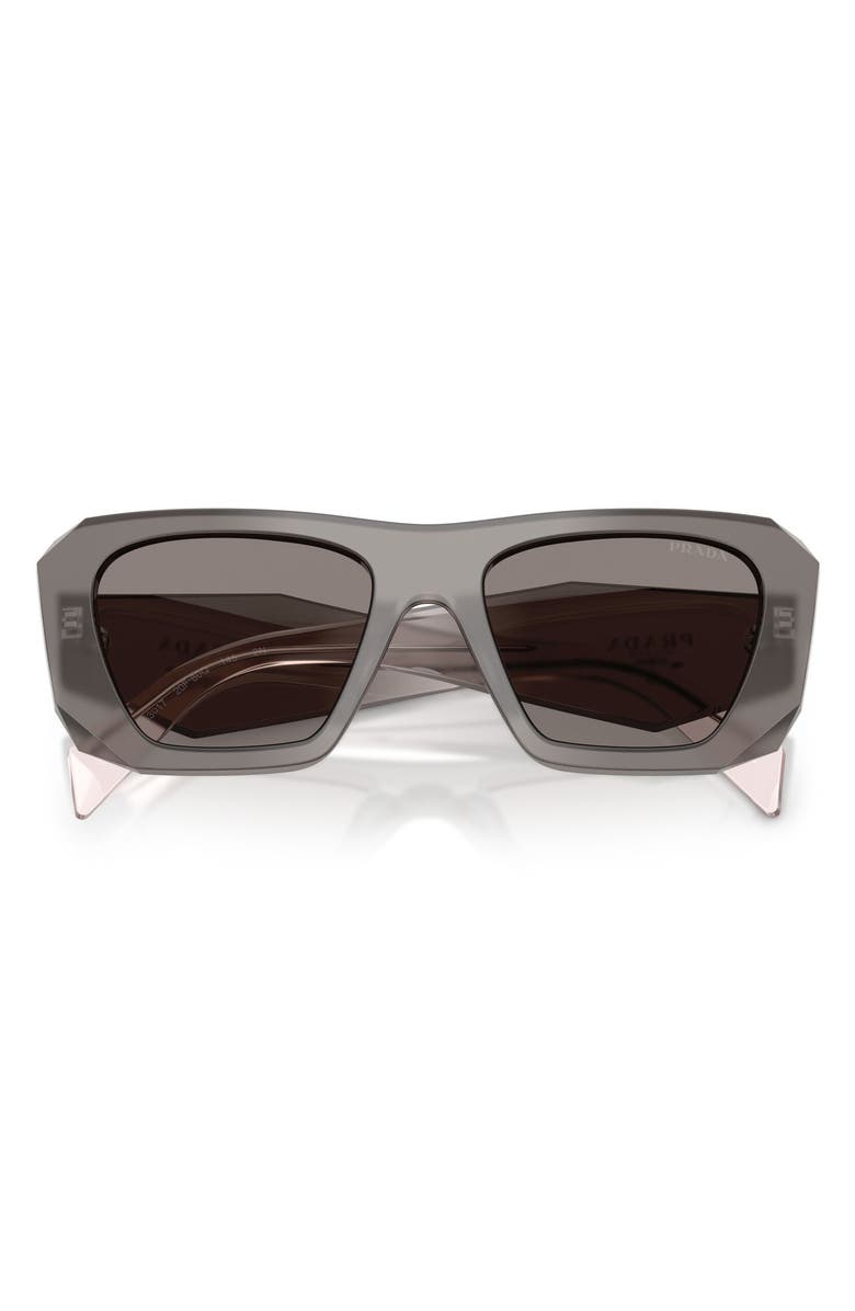 Prada 53mm Square Sunglasses, Alternate, color, Grey / Dark Grey