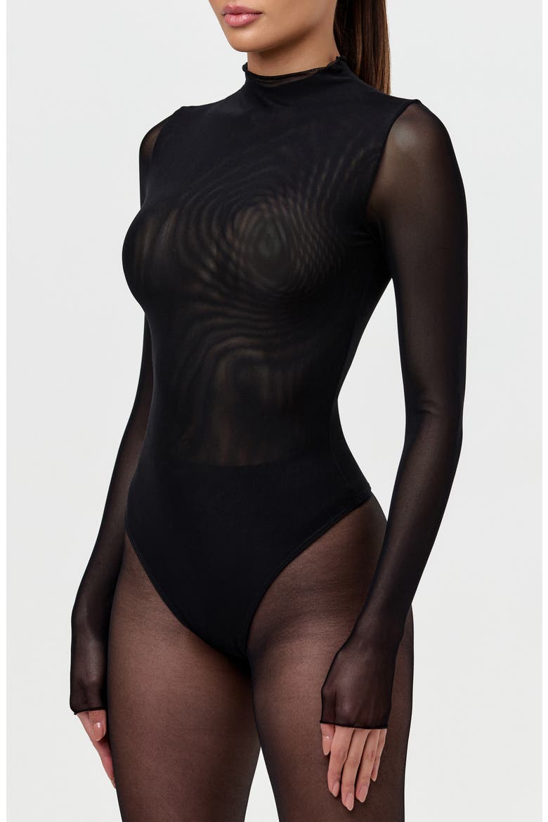 Sheer Stretch Mesh Bodysuit (Women) | Nordstrom