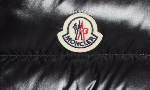 Moncler Ghany Nylon Laqué Down Puffer Vest In Black