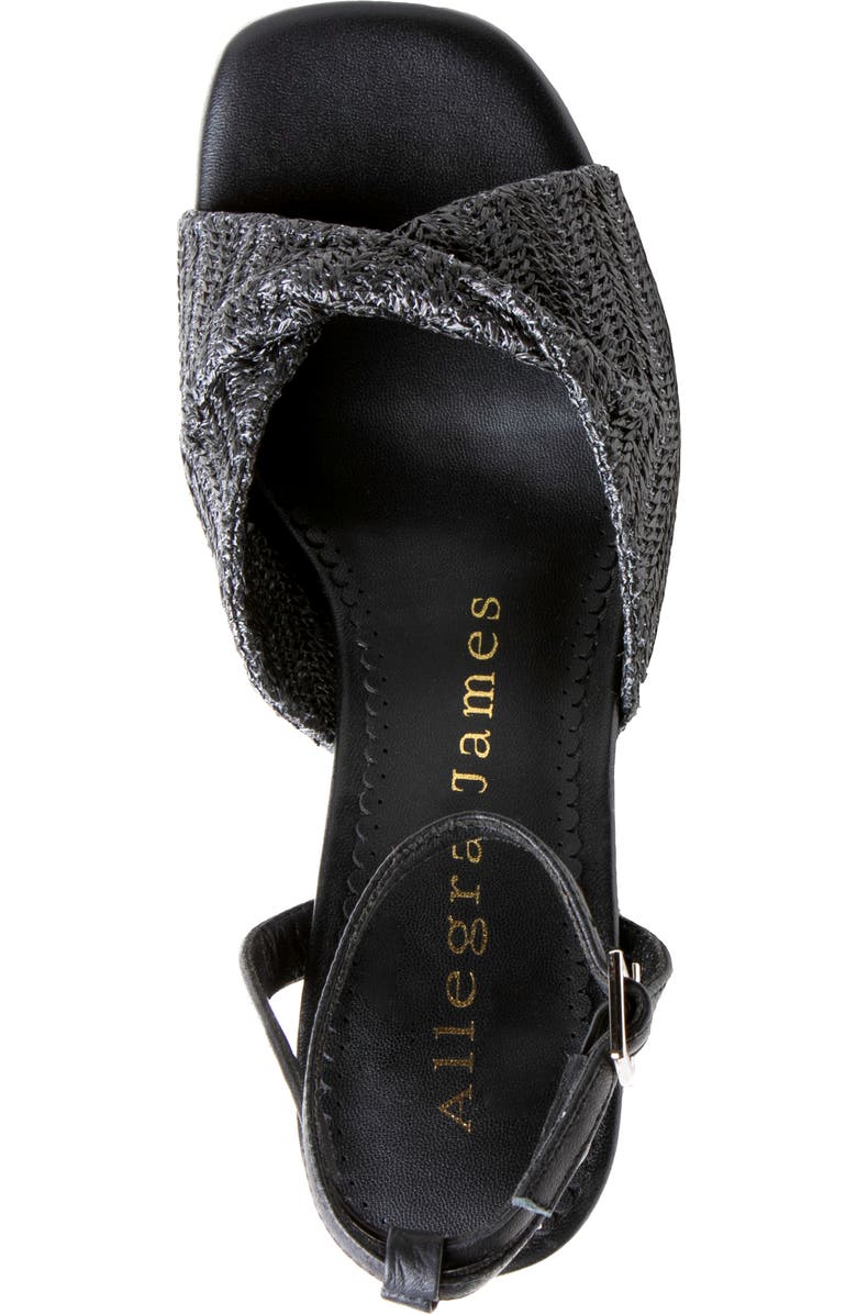 Allegra James Mona Raffia Wedge Sandal, Alternate, color,