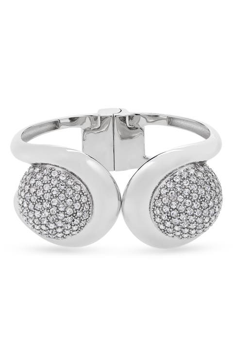 Pavè Hinge Cuff Bracelet