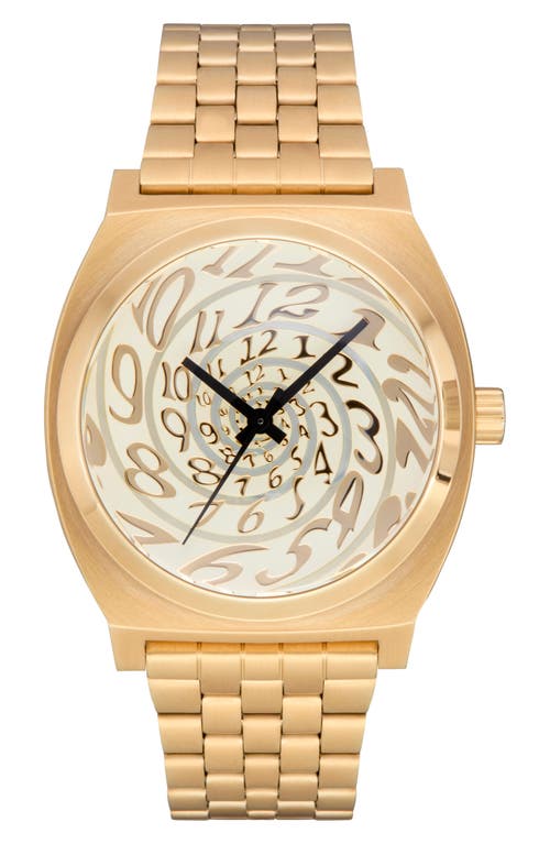 Nixon Time Teller In Gold