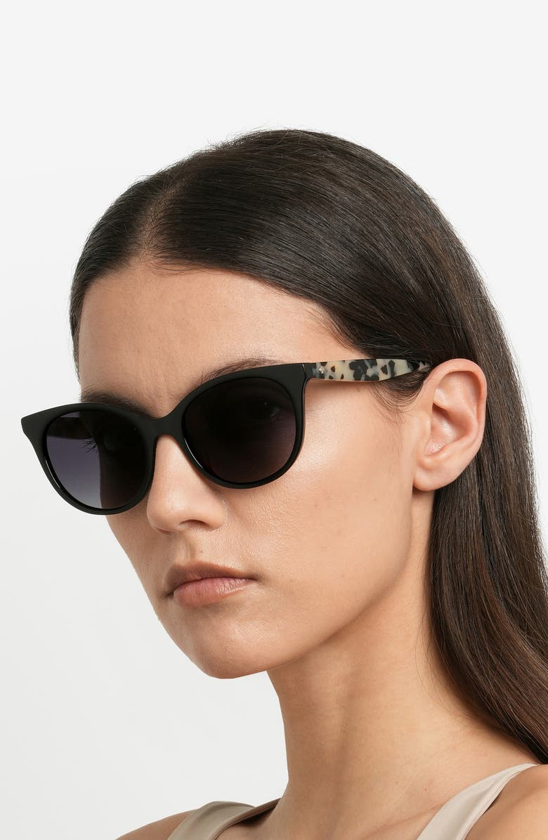 Kate Spade New York karlee 53mm gradient round sunglasses, Alternate, color, 