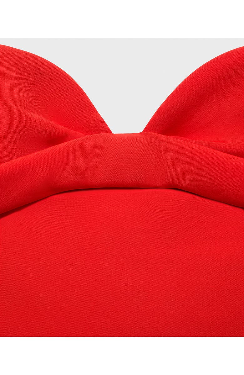 MANGO Strapless Sweetheart Maxi Dress, Alternate, color, Red