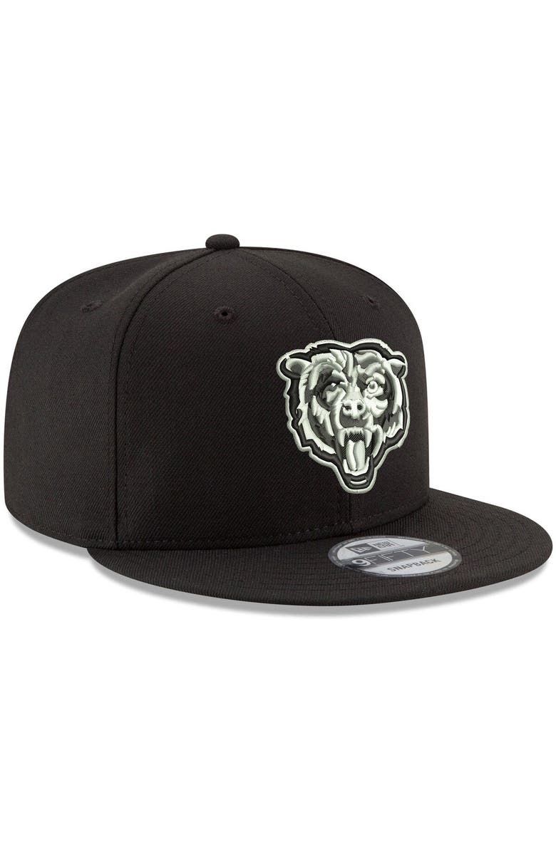New Era Men's New Era Black Chicago Bears B-Dub 9FIFTY Adjustable Hat, Alternate, color, Black
