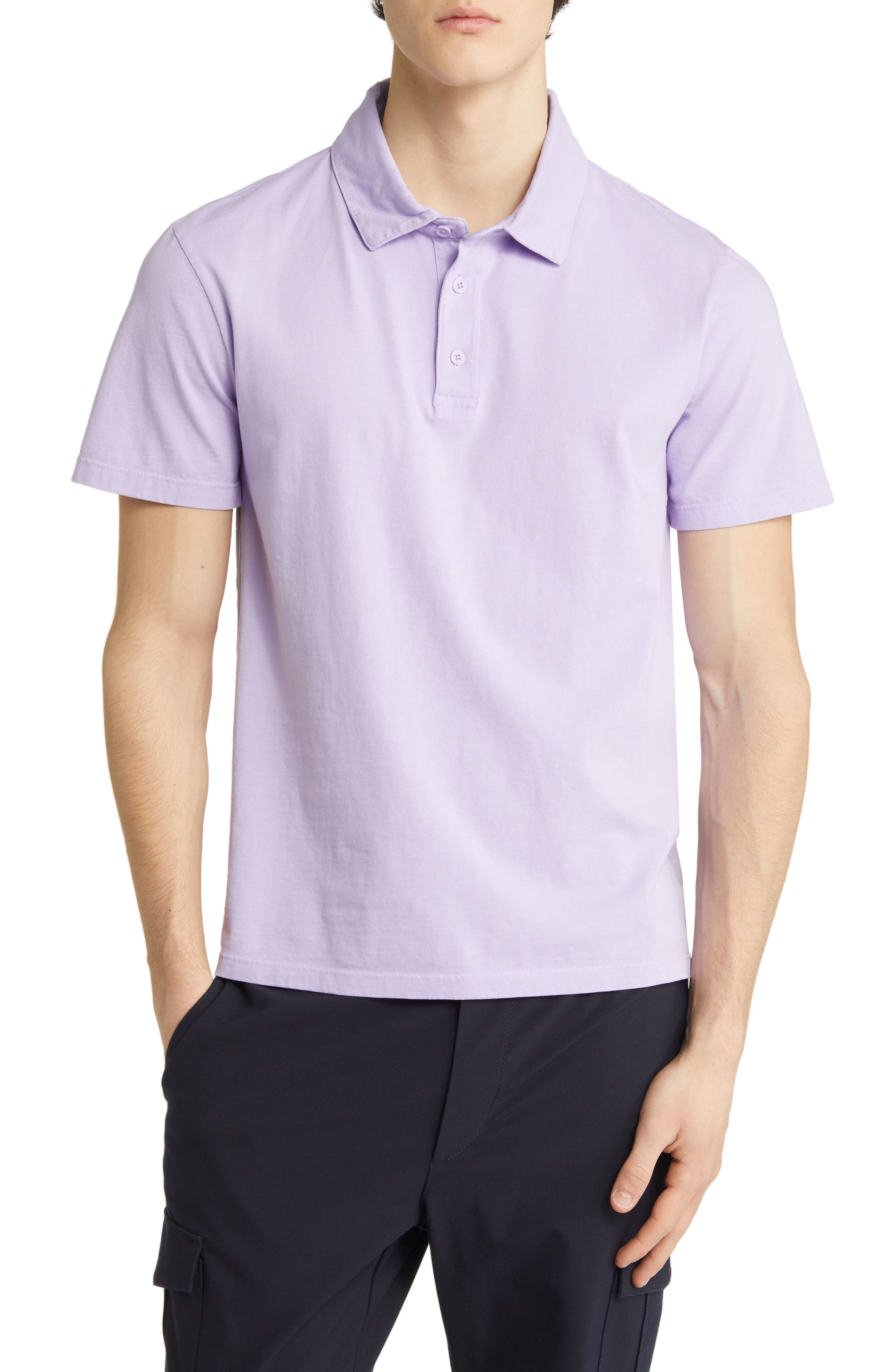 Regular Fit Garment Dyed Cotton Polo