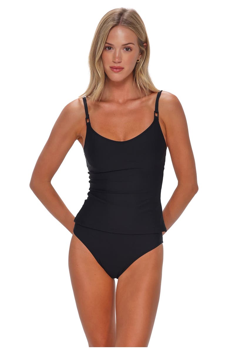 Sunsets Anya Tankini Swimsuit Top, Main, color, Black
