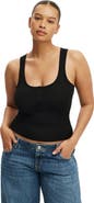 Cotton On Women's Henley Rib Tank